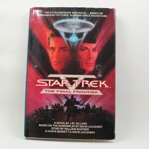 Star Trek V The Final Frontier by J. M. Dillard 1989 Hardback Book Club Edition